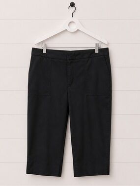 Simons Black Linen Capris
